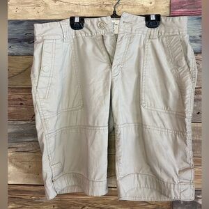 L.O.G.G. Women Beige Cargo Shorts